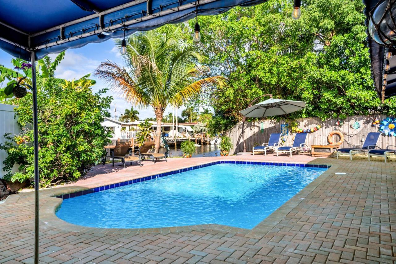 4 Bd Near Beach Spacious Solar Heated Pool Waterfront Home Pompano Beach Extérieur photo