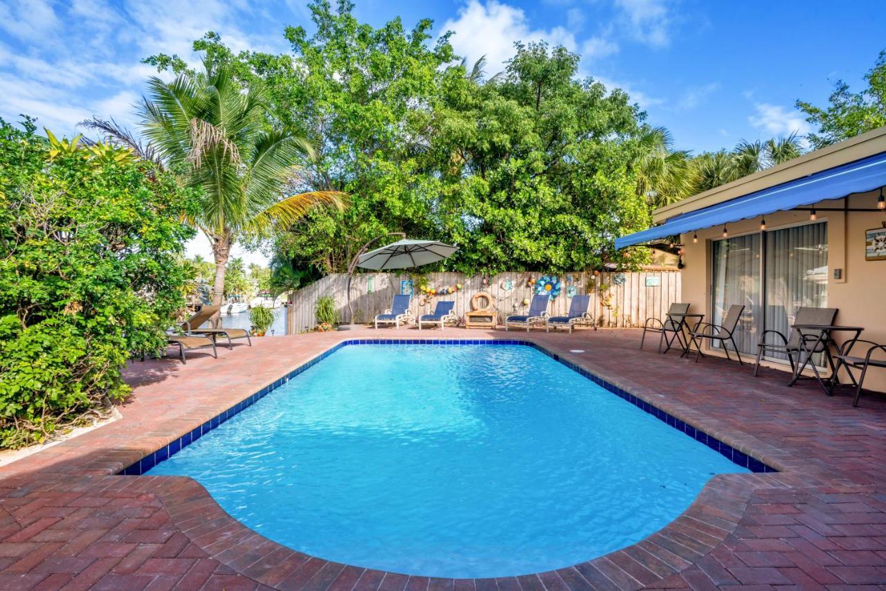 4 Bd Near Beach Spacious Solar Heated Pool Waterfront Home Pompano Beach Extérieur photo