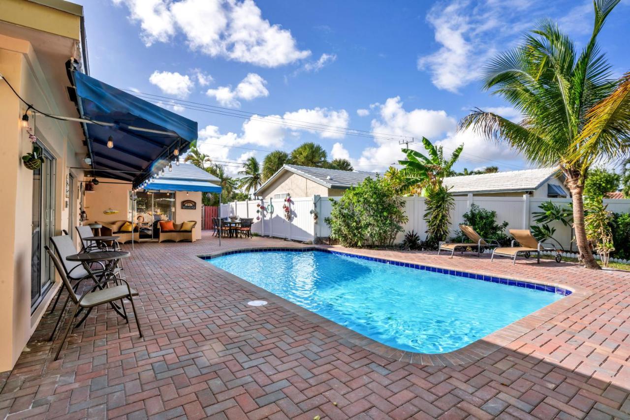 4 Bd Near Beach Spacious Solar Heated Pool Waterfront Home Pompano Beach Extérieur photo